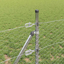 Hexagonal hegnsgrundfiks 100 x 0,4 m Galvaniseret stål Sølv