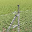 Hexagonal hegnsgrundfiks 100 x 0,8 m Galvaniseret stål Sølv