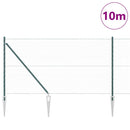 Sekskantet hegn med stolpe 10 x 1,2 m PVC-belagt stål Grøn Mesh