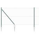 Sekskantet hegn med stolpe 10 x 1,4 m PVC-belagt stål Grøn Mesh