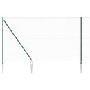 Sekskantet hegn med stolpe 10 x 1,6 m PVC-belagt stål Grøn Mesh