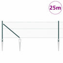 Sekskantet hegn med stolpe 25 x 0,6 m PVC-belagt stål Grøn Mesh