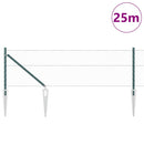 Sekskantet hegn med stolpe 25 x 0,6 m PVC-belagt stål Grøn Mesh