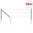 Sekskantet hegn med stolpe 50 x 0,6 m PVC-belagt stål Grøn Mesh