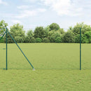 Sekskantet hegn med stolpe 50 x 1,6 m PVC-belagt stål Grøn Mesh