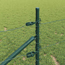 Sekskantet hegn med stolpe 100 x 0,5 m PVC-belagt stål Grøn