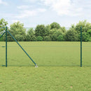 Sekskantet hegn med stolpe 100 x 1 m PVC-belagt stål Grøn Mesh