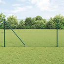 Sekskantet hegn med stolpe 100 x 1,2 m PVC-belagt stål Grøn