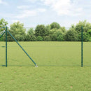 Sekskantet hegn med stolpe 100 x 1,4 m PVC-belagt stål Grøn