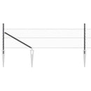 Sekskantet hegn med stolpe 10 x 0,8 m PVC-belagt stål Grå Mesh