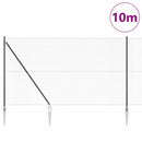 Sekskantet hegn med stolpe 10 x 1,6 m PVC-belagt stål Grå Mesh