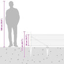 Sekskantet hegn med stolpe 50 x 0,5 m PVC-belagt stål Grå Mesh