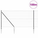Sekskantet hegn med stolpe 100 x 1,2 m PVC-belagt stål Grå Mesh