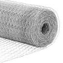 Sekskantet hegn med stolpe 10 x 0,5 m Galvaniseret stål Sølv