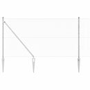 Sekskantet hegn med stolpe 10 x 1 m Galvaniseret stål Sølv Mesh