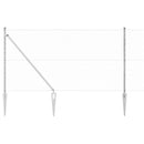 Sekskantet hegn med stolpe 10 x 1 m Galvaniseret stål Sølv Mesh