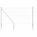 Sekskantet hegn med stolpe 25 x 1 m Galvaniseret stål Sølv Mesh