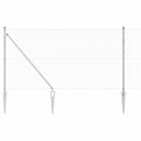 Sekskantet hegn med stolpe 50 x 1 m Galvaniseret stål Sølv Mesh