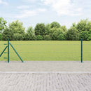 Hexagonal hegn med betonbund 10 x 0,4 m PVC-belagt stål Grøn
