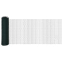 Hexagonal hegn med betonbund 25 x 0,4 m PVC-belagt stål Grøn