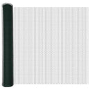 Hexagonal hegn med betonbund 25 x 0,8 m PVC-belagt stål Grøn