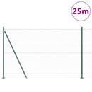 Hexagonal hegn med betonbund 25 x 1,6 m PVC-belagt stål Grøn