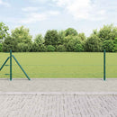 Hexagonal hegn med betonbund 50 x 0,6 m PVC-belagt stål Grøn