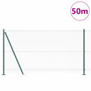 Hexagonal hegn med betonbund 50 x 1,2 m PVC-belagt stål Grøn