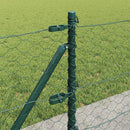 Hexagonal hegn med betonbund 100 x 0,6 m PVC-belagt stål Grøn