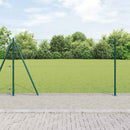 Hexagonal hegn med betonbund 100 x 1,2 m PVC-belagt stål Grøn