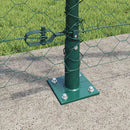 Hexagonal hegn med betonbund 100 x 1,2 m PVC-belagt stål Grøn