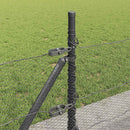 Hexagonal hegn med betonbund 10 x 0,5 m PVC-belagt stål Grå