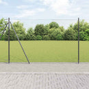 Hexagonal hegn med betonbund 10 x 1,6 m PVC-belagt stål Grå