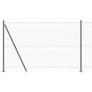 Hexagonal hegn med betonbund 10 x 1,6 m PVC-belagt stål Grå