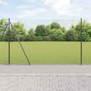 Hexagonal hegn med betonbund 25 x 1,5 m PVC-belagt stål Grå