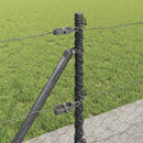 Hexagonal hegn med betonbund 50 x 0,6 m PVC-belagt stål Grå