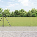 Hexagonal hegn med betonbund 50 x 0,8 m PVC-belagt stål Grå