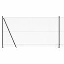 Hexagonal hegn med betonbund 50 x 1,2 m PVC-belagt stål Grå