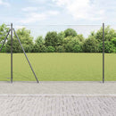 Hexagonal hegn med betonbund 50 x 1,5 m PVC-belagt stål Grå