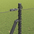 Hexagonal hegn med betonbund 50 x 1,6 m PVC-belagt stål Grå