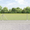 Hexagonal hegn med betonbund 10 x 0,5 m Galvaniseret stål Sølv