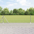 Hexagonal hegn med betonbund 10 x 0,5 m Galvaniseret stål Sølv