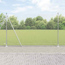 Hexagonal hegn med betonbund 25 x 1,5 m Galvaniseret stål Sølv