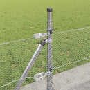 Hexagonal hegn med betonbund 50 x 0,6 m Galvaniseret stål Sølv