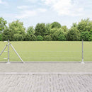 Hexagonal hegn med betonbund 50 x 0,6 m Galvaniseret stål Sølv