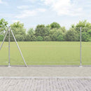 Hexagonal hegn med betonbund 50 x 1,2 m Galvaniseret stål Sølv