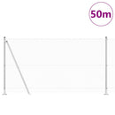 Hexagonal hegn med betonbund 50 x 1,2 m Galvaniseret stål Sølv