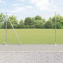 Hexagonal hegn med betonbund 50 x 1,6 m Galvaniseret stål Sølv