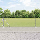 Hexagonal hegn med betonbund 100 x 0,5 m Galvaniseret stål Sølv