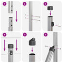 Svejset trådhegn jordfastgørelse 10 x 1 m Galvaniseret stål